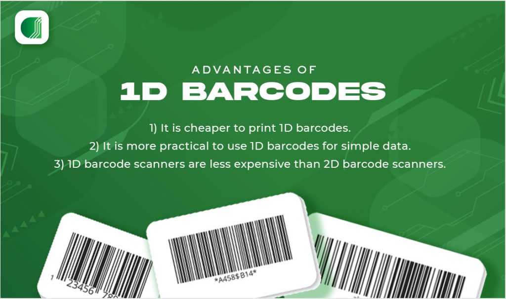Advantages of 1D barcodes over 2D barcodes Barcode scanner Singapore
